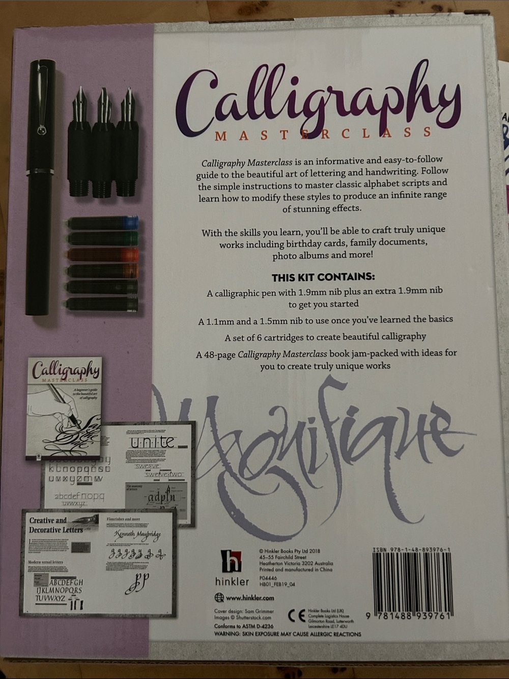 Calligraphy Masterclass Kit & Practice Book - Picture 3 of 6